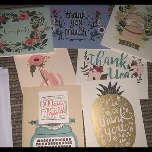 Thank you and congrats cards and pens